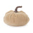 Melrose Plush Corduroy Fabric Pumpk, Set of 3, White/Brown