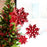 Melrose International Paper Snowflake Ornament, Set of 6, Red