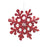 Melrose International Paper Snowflake Ornament, Set of 6, Red