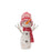 Melrose International Snowman Decor/Hat/Scarf, Set of 2, Red/Cream