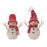 Melrose International Snowman Decor/Hat/Scarf, Set of 2, Red - 87253DS