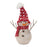 Melrose International Snowman Decor/Hat/Scarf, Set of 2, Red