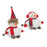 Melrose Plush Winter Sport Snowman Shelf Sitter, Set of 2, White/Red - 87267DS