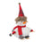 Melrose Plush Winter Sport Snowman Shelf Sitter, Set of 2, White/Red
