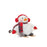 Melrose Plush Winter Sport Snowman Shelf Sitter, Set of 2, White/Red