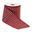 Melrose International Wired Polyester Ribbon 4"x10 yds, Red/Gold