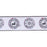 Melrose International Wired Cotton Ribbon 4"x5 yds, White/Black - 87270DS