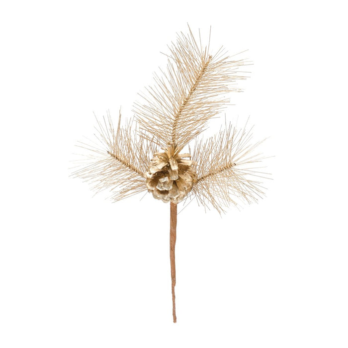 Melrose International Pine Pick, Set of 6, Gold