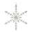 Melrose Jeweled Metal Snowflake Ornament, Set of 6, Silver