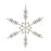Melrose Jeweled Metal Snowflake Ornament, Set of 6, Silver