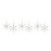 Melrose Jeweled Metal Snowflake Ornament, Set of 6, Silver