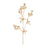 Melrose International Berry Twig Spray, Set of 6, Gold - 87296DS