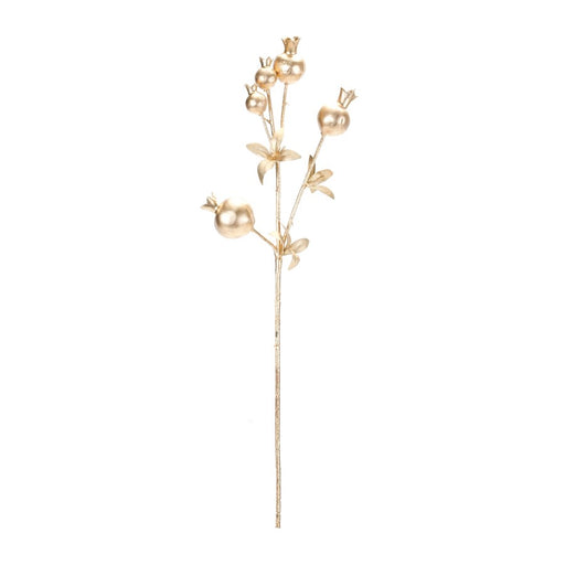 Melrose International Berry Twig Spray, Set of 6, Gold