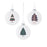 Melrose Tree Sentiment Ball Ornament, Set of 6, White/Blue - 87297DS