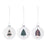 Melrose Tree Sentiment Ball Ornament, Set of 6, White/Blue