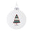 Melrose Tree Sentiment Ball Ornament, Set of 6, White/Blue