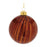 Melrose Int. Amber Glass Ball Ornament, Set of 12, Root BeeRed - 87303DS