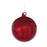Melrose International Sequined Glass Ornament, Set of 4, Red