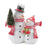 Melrose International Snowman Couple Figurine 7.5"H, White/Red - 87343DS