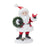 Melrose International Fluffy Santa Figurine, Set of 2, Red/White/Green