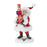 Melrose International Fluffy Santa Figurine, Set of 2, Red/White/Green