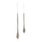 Melrose International Swirl Glass Drop Ornament, Set of 12, Black