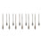 Melrose International Swirl Glass Drop Ornament, Set of 12, Black