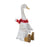 Melrose International Winter Goose Figurine/Boots, Set of 2, White/Red - 87373DS