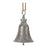 Melrose International Rustic Metal Bell Ornament, Set of 2, Grey/Brown - 87386DS