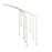 Melrose International Hanging Prism Branch, Set of 2, White/Gold - 87407DS