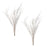 Melrose International Snowy Flocked Branch, Set of 2, Silver