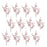Melrose International Iced Berry Twig Spray, Set of 12, Red/Brown