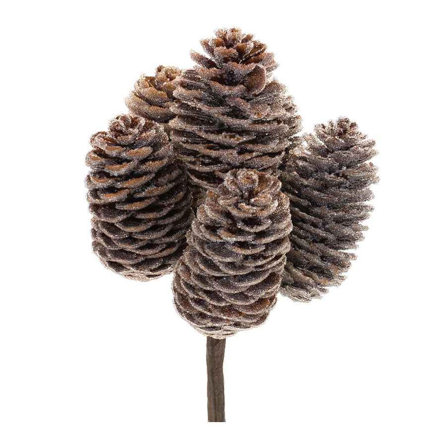 Melrose International Pine Cone Bundle, Set of 12, Brown - 87432DS