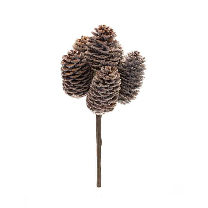 Melrose International Pine Cone Bundle, Set of 12, Brown