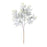 Melrose International Flocked Cedar Branch, Set of 12, Green/White