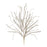 Melrose International Glittered Pine Tinsel Branch, Set of 2, Silver - 87454DS