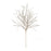 Melrose International Glittered Pine Tinsel Branch, Set of 2, Silver