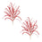 Melrose International Glittered Pine Tinsel Branch, Set of 2, Red