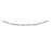 Melrose Int. Beaded Tinsel Garland, Set of 6, Silver/Red/Green