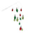 Melrose Hanging Holiday Light Spray, Set of 2, Silver/Red/Green - 87461DS