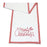 Melrose Merry Christmas Embroidered Table Runner 59"L, White/Red