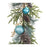Melrose International Decorated Holiday Pine Garland 6'L, Green/Blue