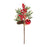 Melrose International Pine Spray/Berry/Ornament, Set of 2, Red/Green