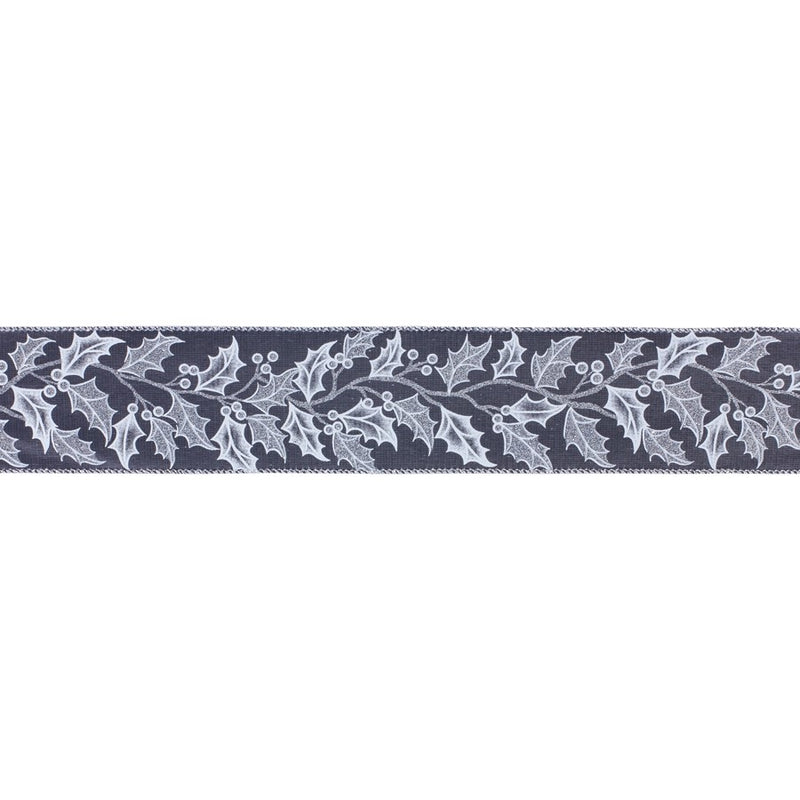 Melrose Wired Polyester Ribbon 2.5"x10 yds, Set of 2, Blue - 87519DS