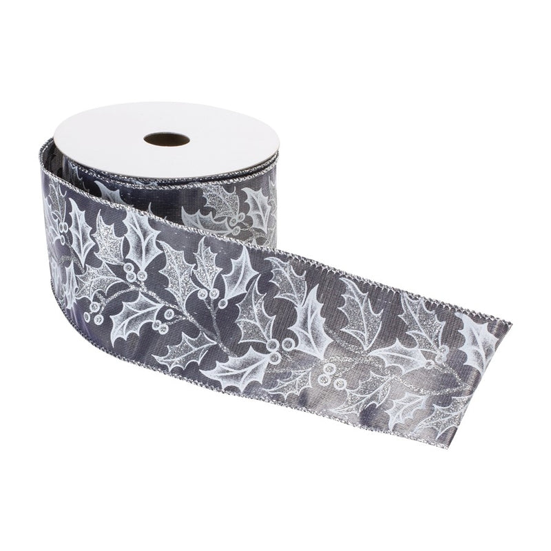 Melrose Wired Polyester Ribbon 2.5"x10 yds, Set of 2, Blue