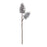Melrose International Pine Cone Pick, Set of 2, Brown/White