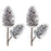 Melrose International Pine Cone Pick, Set of 2, Brown/White