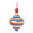 Melrose Toy Drum/Top Spinner Ornament, Set of 12, Red/Blue/Gold