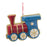 Melrose Rocking Horse/Toy TRain, Ornament, Set of 12, Blue/Gold