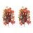 Melrose Mixed Fall Foliage Leaf Stem, Set of 2, Orange/Red
